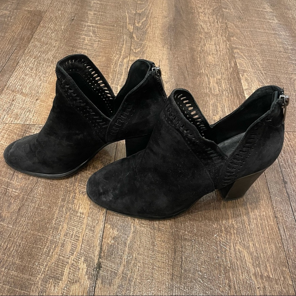 Vince Camuto black booties